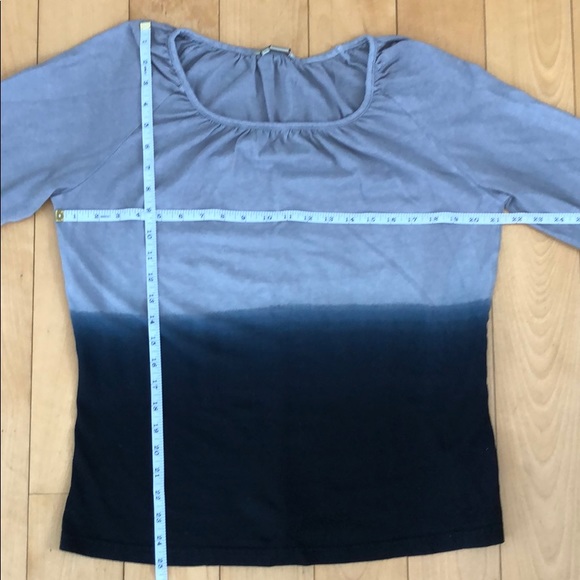 Royal Robbins Grey-Navy Ombré 3/4 Sleeve T Size L - Picture 8 of 8
